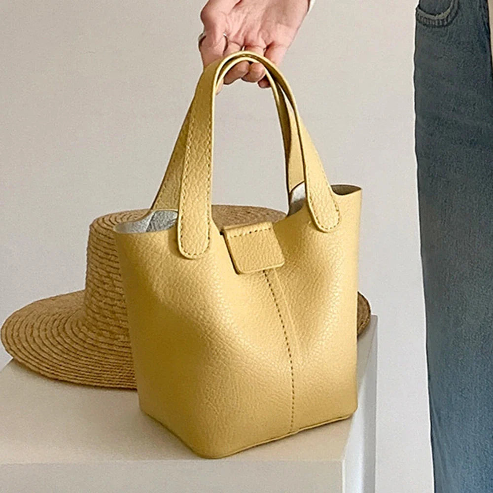 Vielseitige Beuteltasche Mugrs™ Basket aus Leder