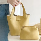 Vielseitige Beuteltasche Mugrs™ Basket aus Leder