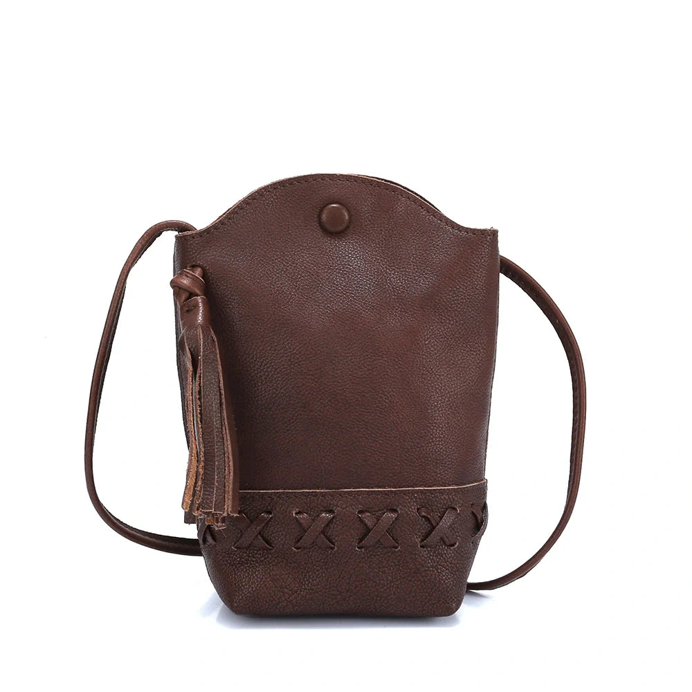 Sac à bandoulière pour téléphone portable à pompon Mugrs™