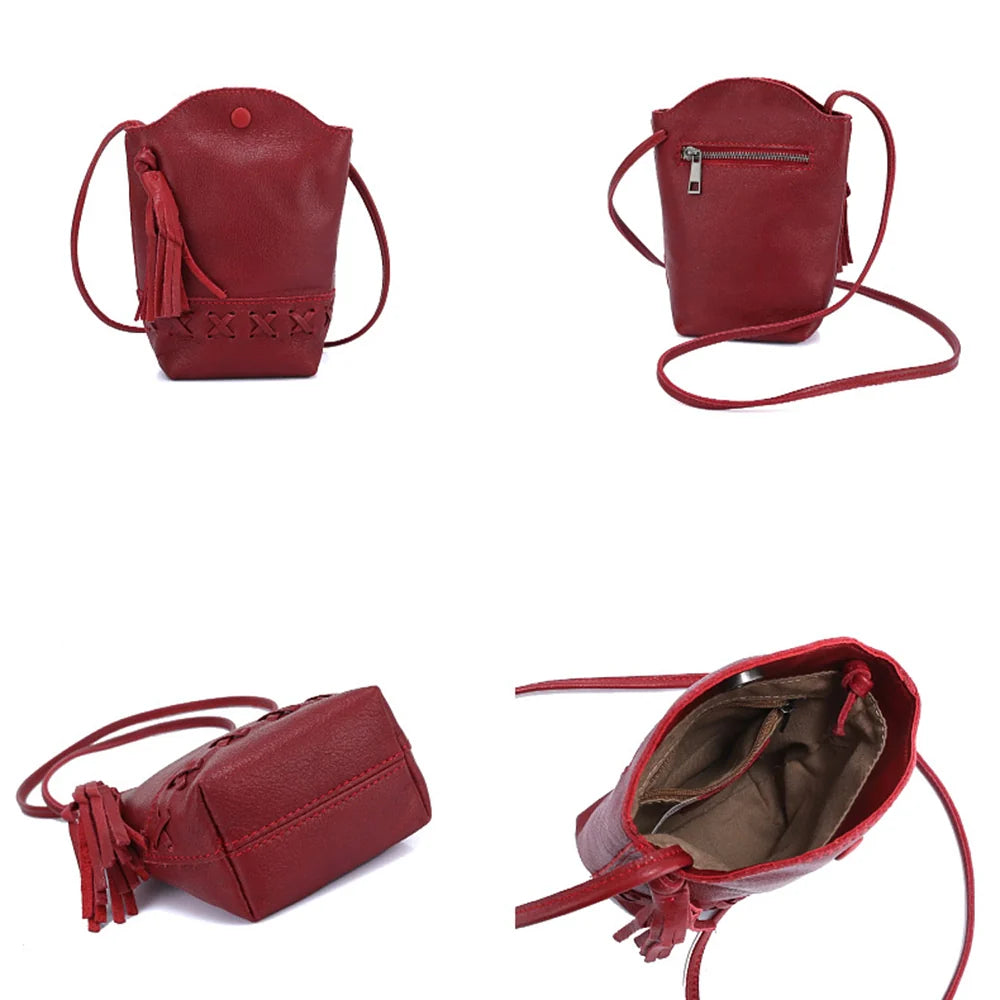 Mugrs™ Handytasche mit Quaste, Umhängetasche