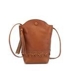 Sac à bandoulière pour téléphone portable à pompon Mugrs™