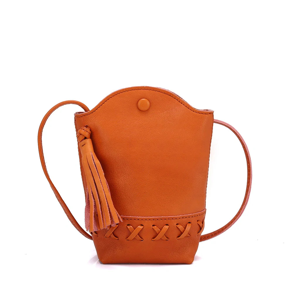 Sac à bandoulière pour téléphone portable à pompon Mugrs™