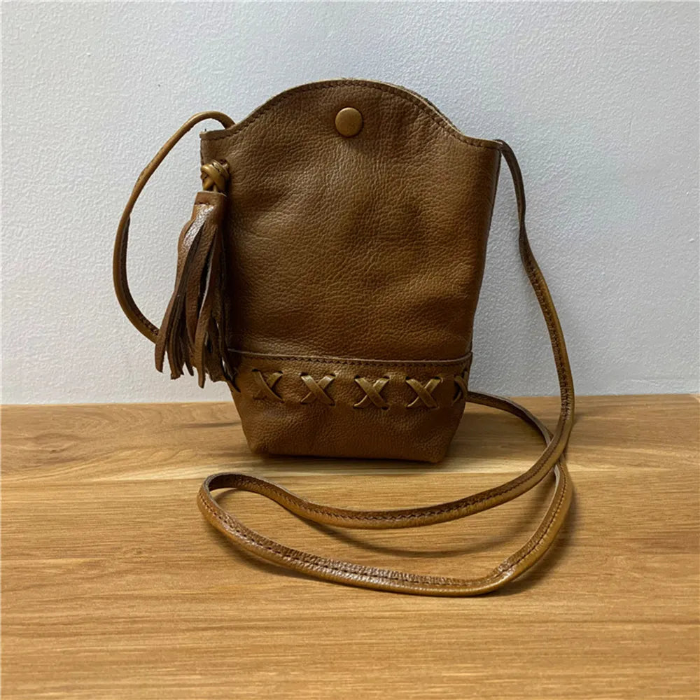 Mugrs™ Handytasche mit Quaste, Umhängetasche