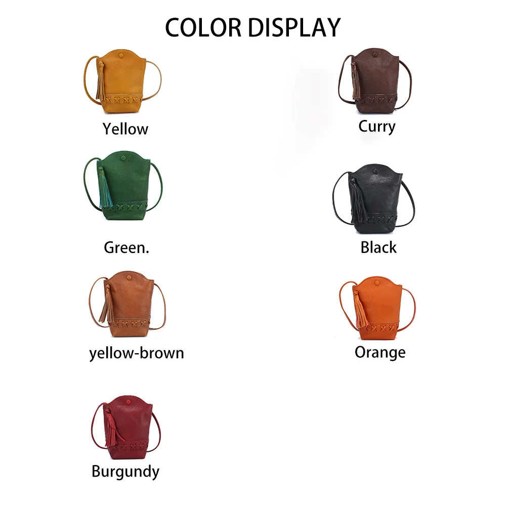 Mugrs™ Handytasche mit Quaste, Umhängetasche