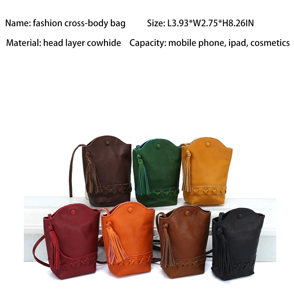 Mugrs™ Handytasche mit Quaste, Umhängetasche