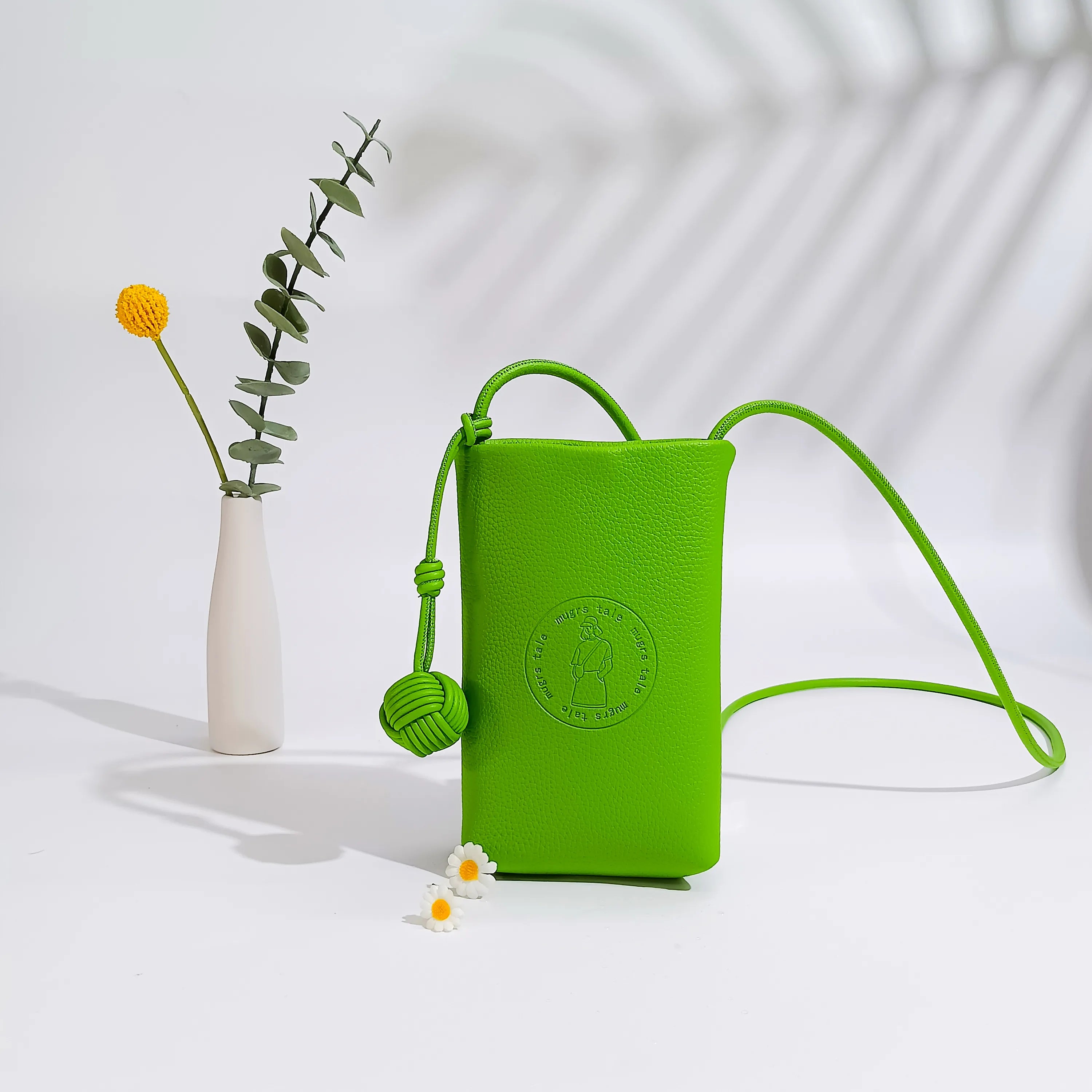 Sac à bandoulière Mugrs™, sac à bandoulière pour téléphone portable, couleur vert gazon