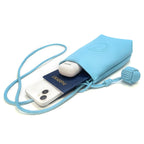 Sac à bandoulière Mugrs™, sac à bandoulière pour téléphone portable, couleur bleu clair