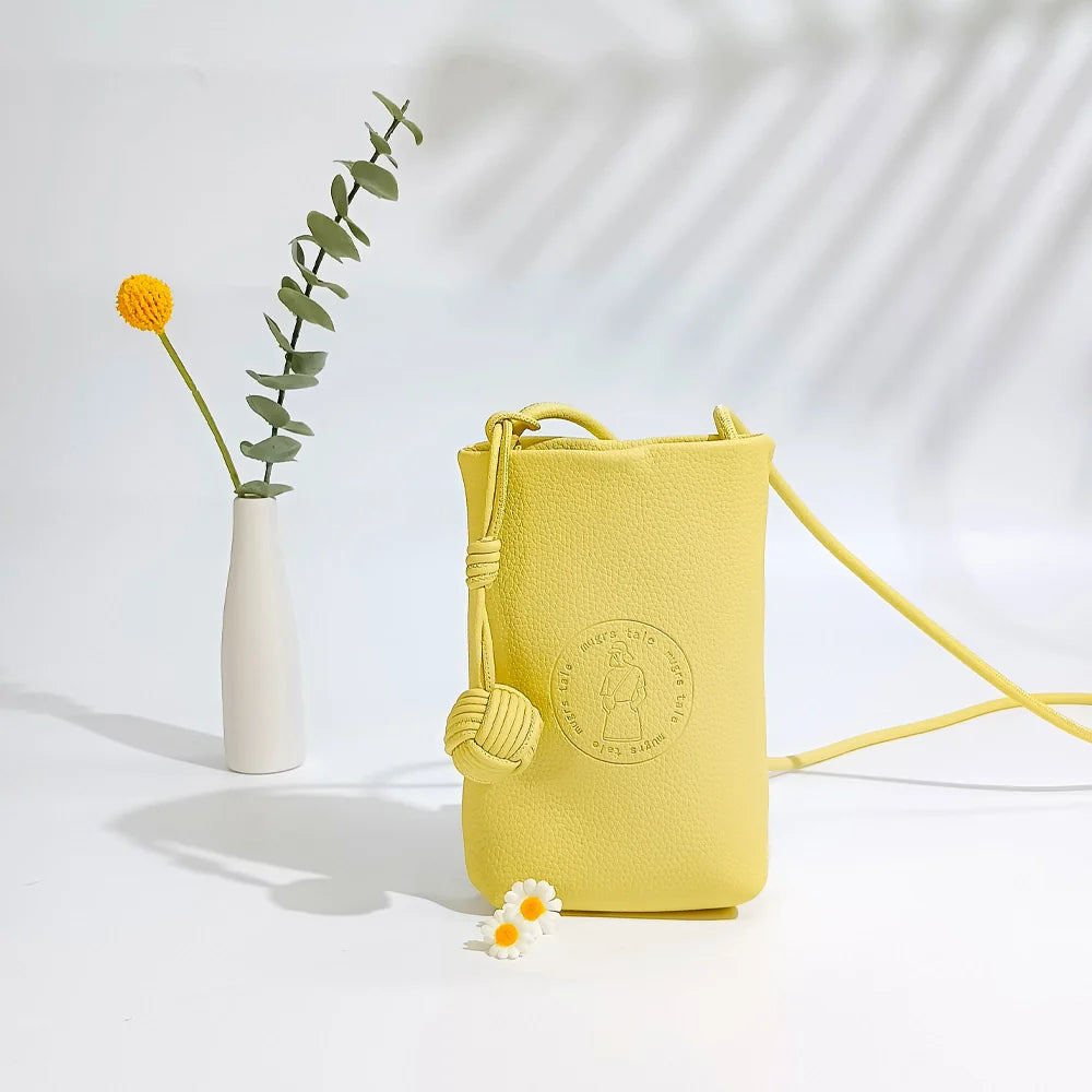 Sac à bandoulière Mugrs™, sac à bandoulière pour téléphone portable, couleur jaune pastel