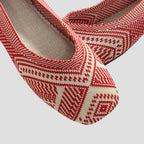 Mugrs™ Ballerinas mit Leopardenmuster, quadratischer Zehenpartie und V-Ausschnitt (Mugrs 2.0)