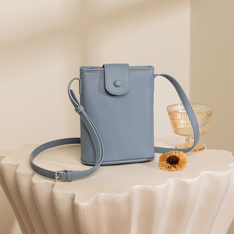 Mugrs™ Vegan Leather Lightweight Crossbody Bucket Bag, 5 Colors