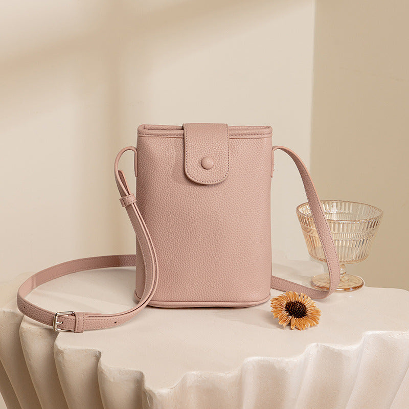Mugrs™ Vegan Leather Lightweight Crossbody Bucket Bag, 5 Colors