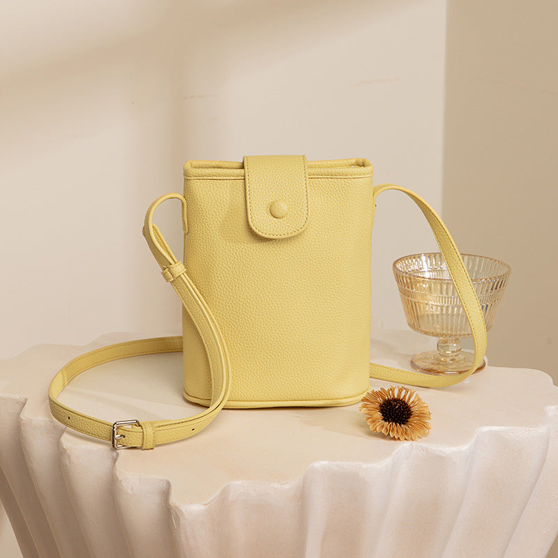 Mugrs™ Vegan Leather Lightweight Crossbody Bucket Bag, 5 Colors