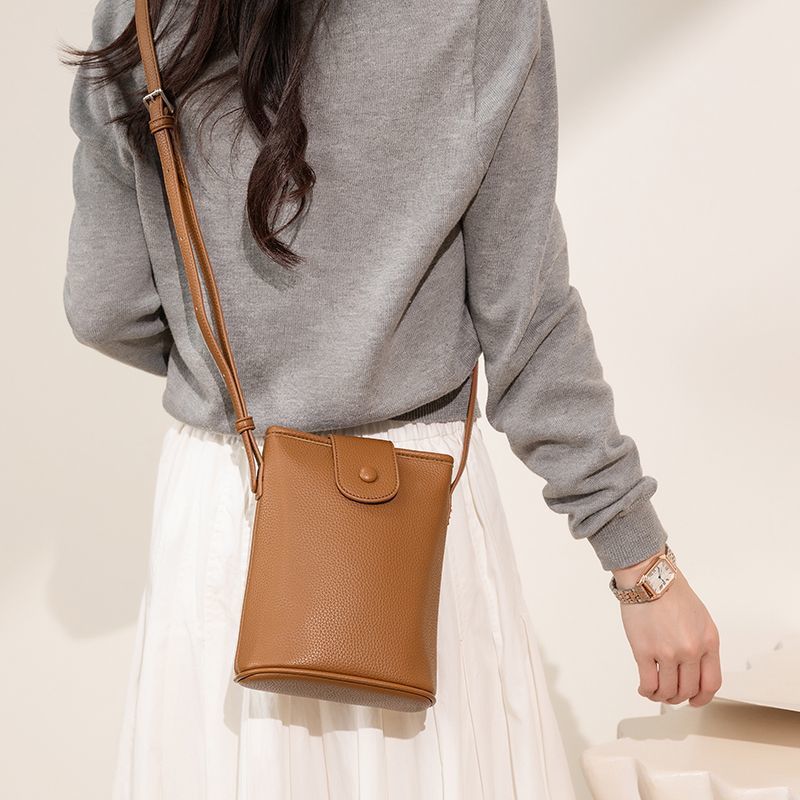 Mugrs™ Vegan Leather Lightweight Crossbody Bucket Bag, 5 Colors
