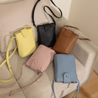 Mugrs™ Vegan Leather Lightweight Crossbody Bucket Bag, 5 Colors