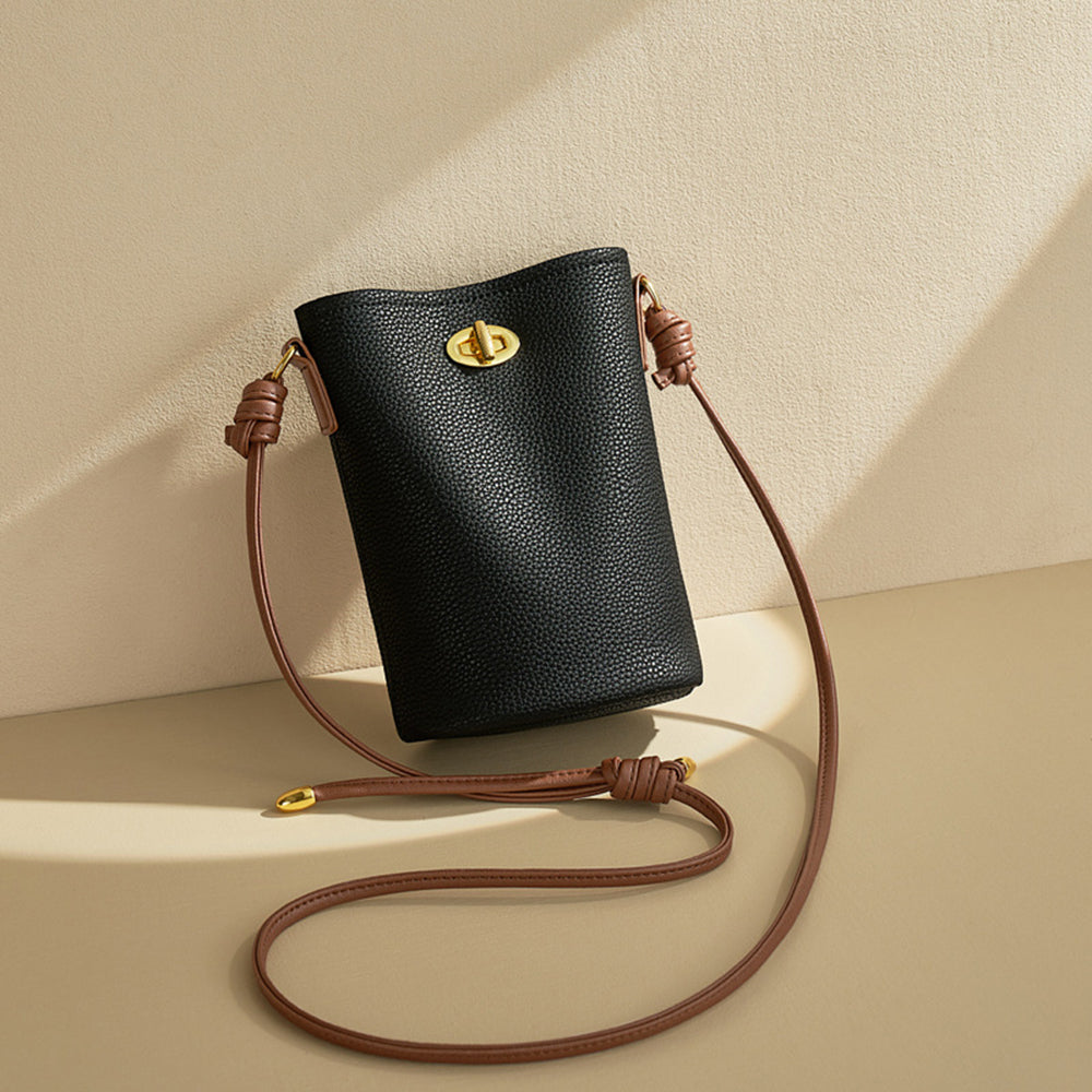 Mugrs™ Bucket Bag, Umhängetasche aus rein pflanzlich veganem Leder