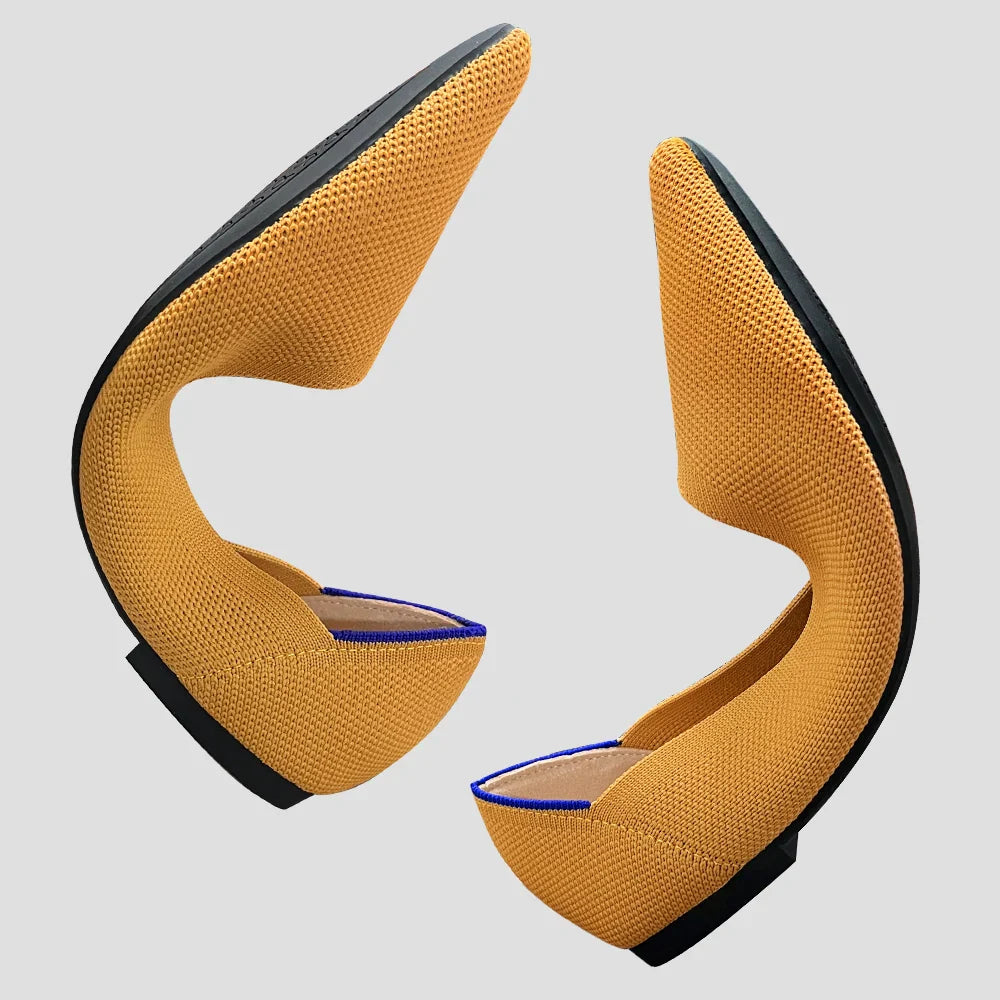 Mugrs™ Flats mit quadratischer Zehenpartie und V-Ausschnitt (Mugrs 2.0)