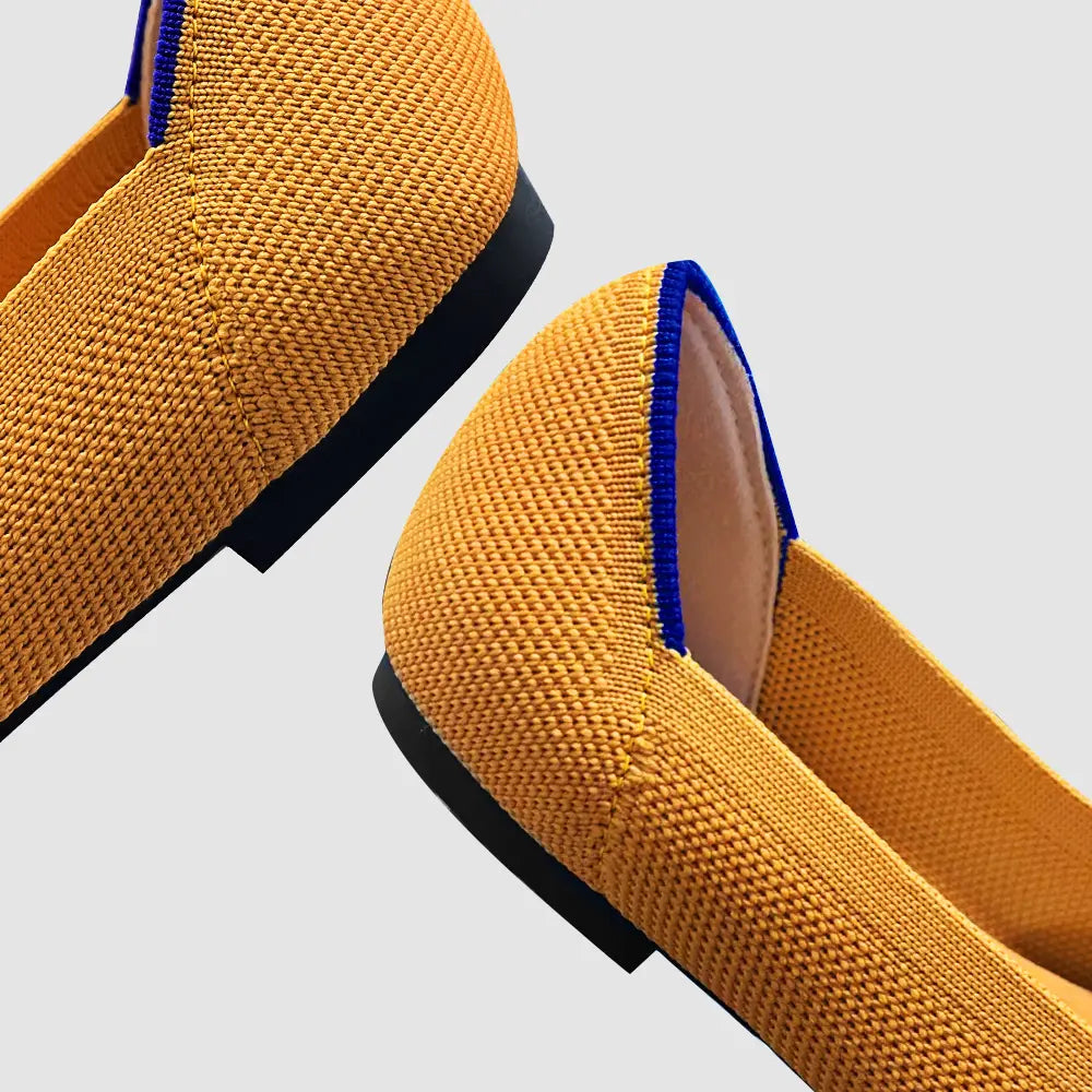 Mugrs™ Flats mit quadratischer Zehenpartie und V-Ausschnitt (Mugrs 2.0)