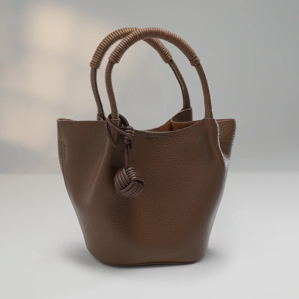 Mugrs™ Vegan Leather Bucket Bag for Daily Commuting