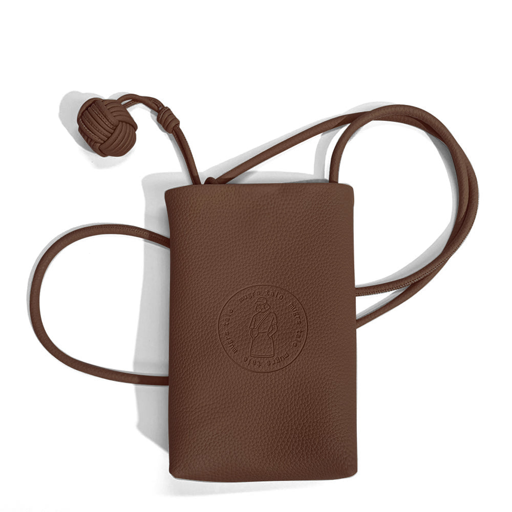 Sac à bandoulière pour téléphone portable Mugrs™ Classic 1.0, couleur café