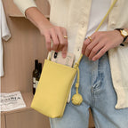 Sac à bandoulière Mugrs™, sac à bandoulière pour téléphone portable, couleur jaune pastel