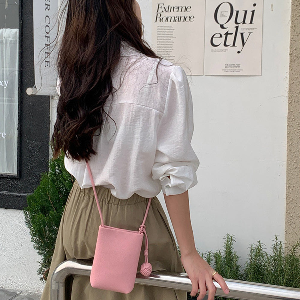 Sac à bandoulière Mugrs™, sac à bandoulière pour téléphone portable, couleur rose