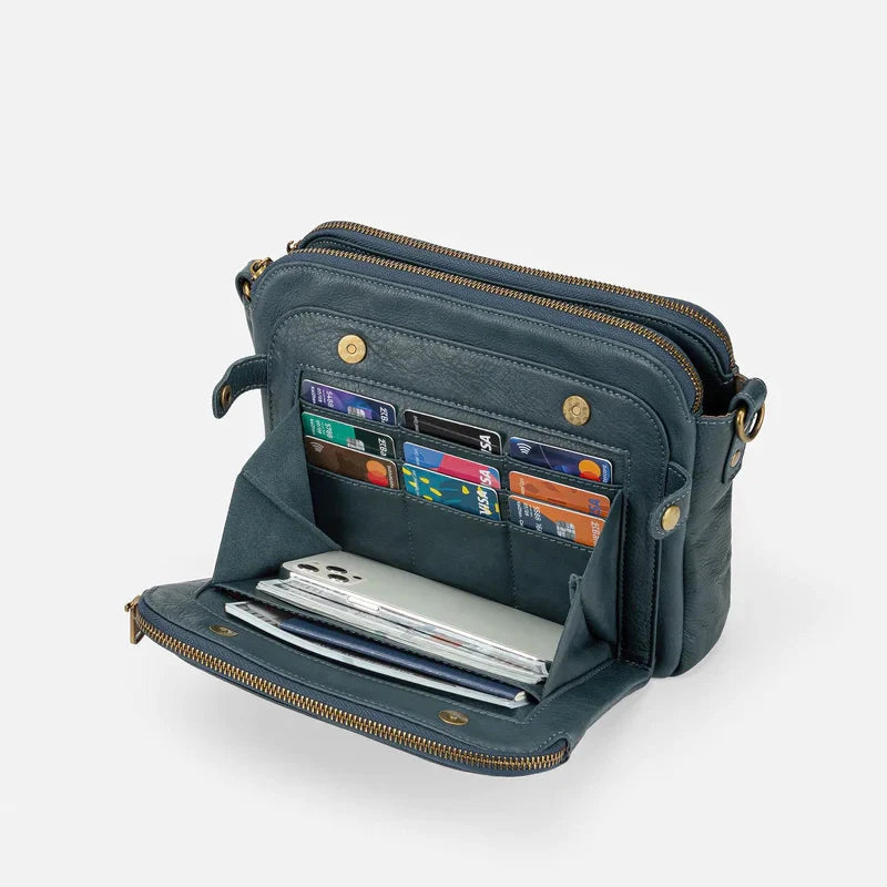 Mugrs™ Three Layer Vegan Leather Crossbody Bags, 5 Colors