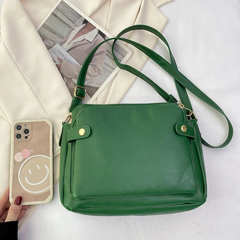 Mugrs™ Three Layer Vegan Leather Crossbody Bags, 5 Colors