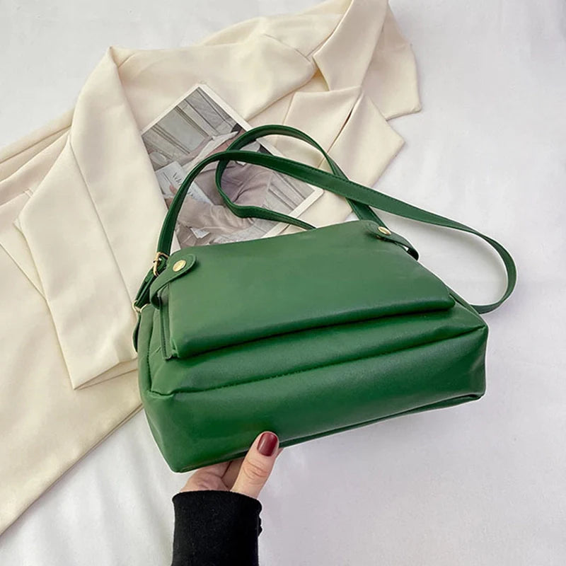 Mugrs™ Three Layer Vegan Leather Crossbody Bags, 5 Colors