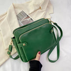 Mugrs™ Three Layer Vegan Leather Crossbody Bags, 5 Colors