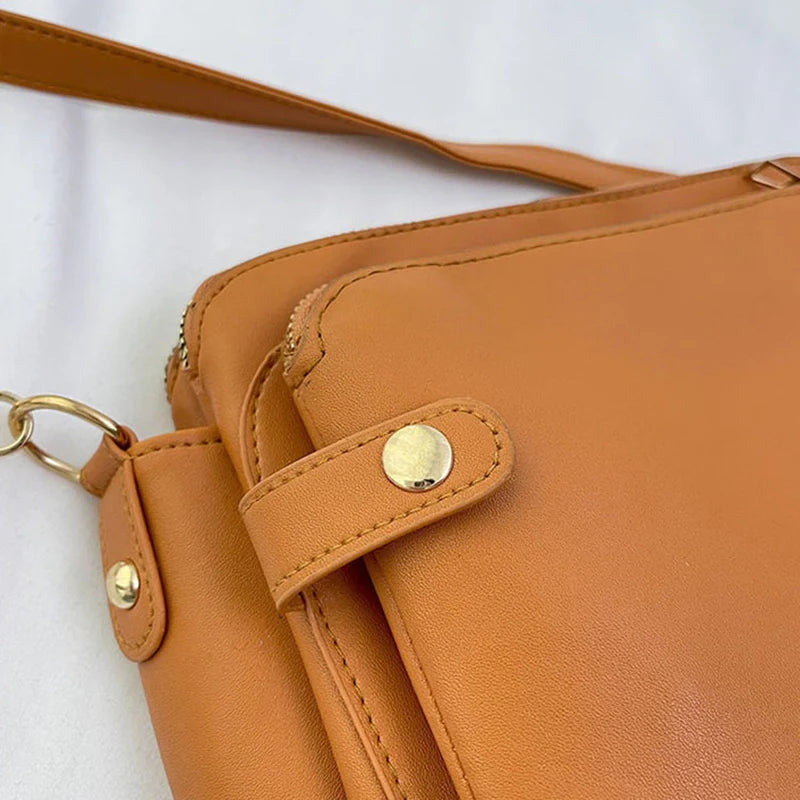Mugrs™ Three Layer Vegan Leather Crossbody Bags, 5 Colors