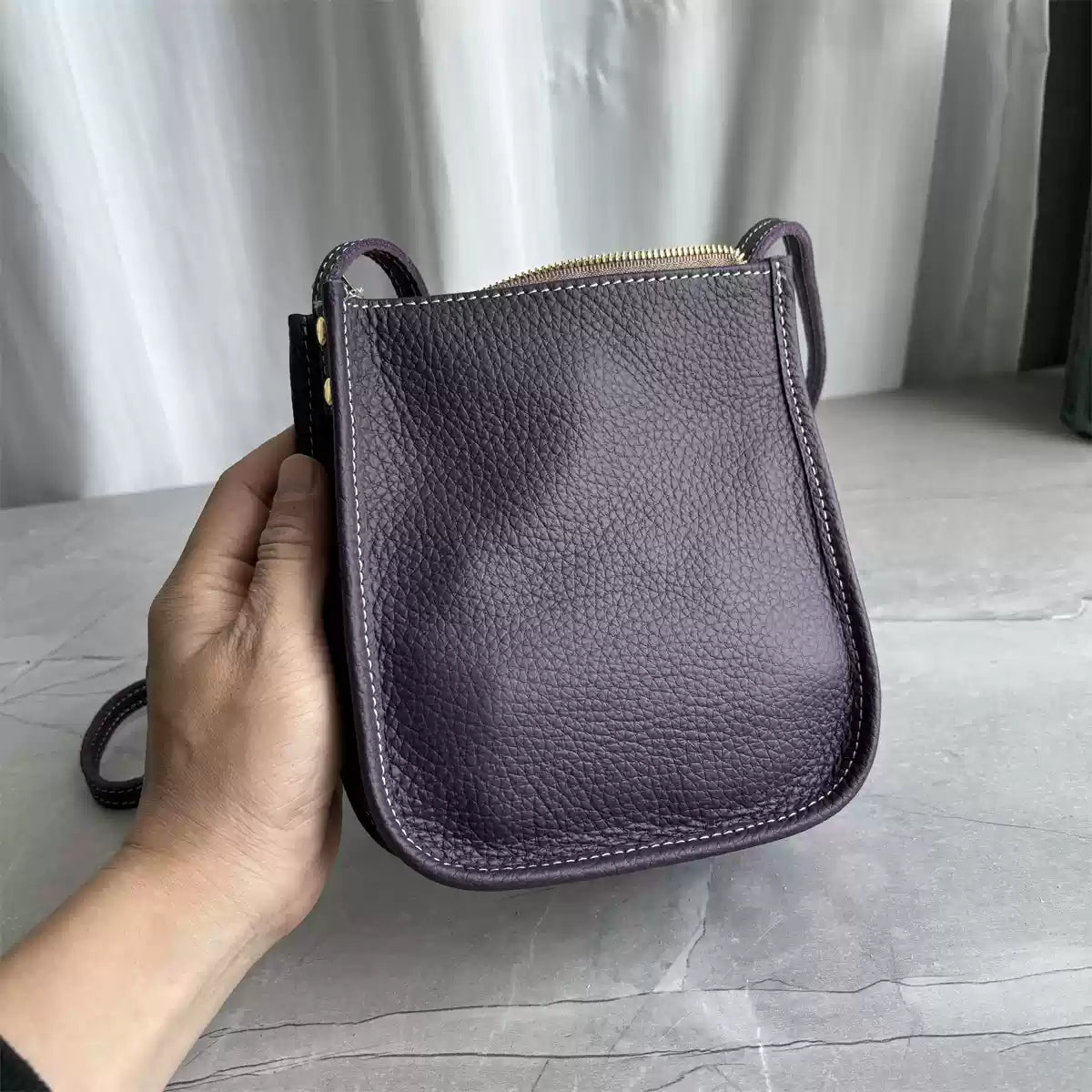 Mugrs EcoChic Handmade Vegan Leather Crossbody Bag