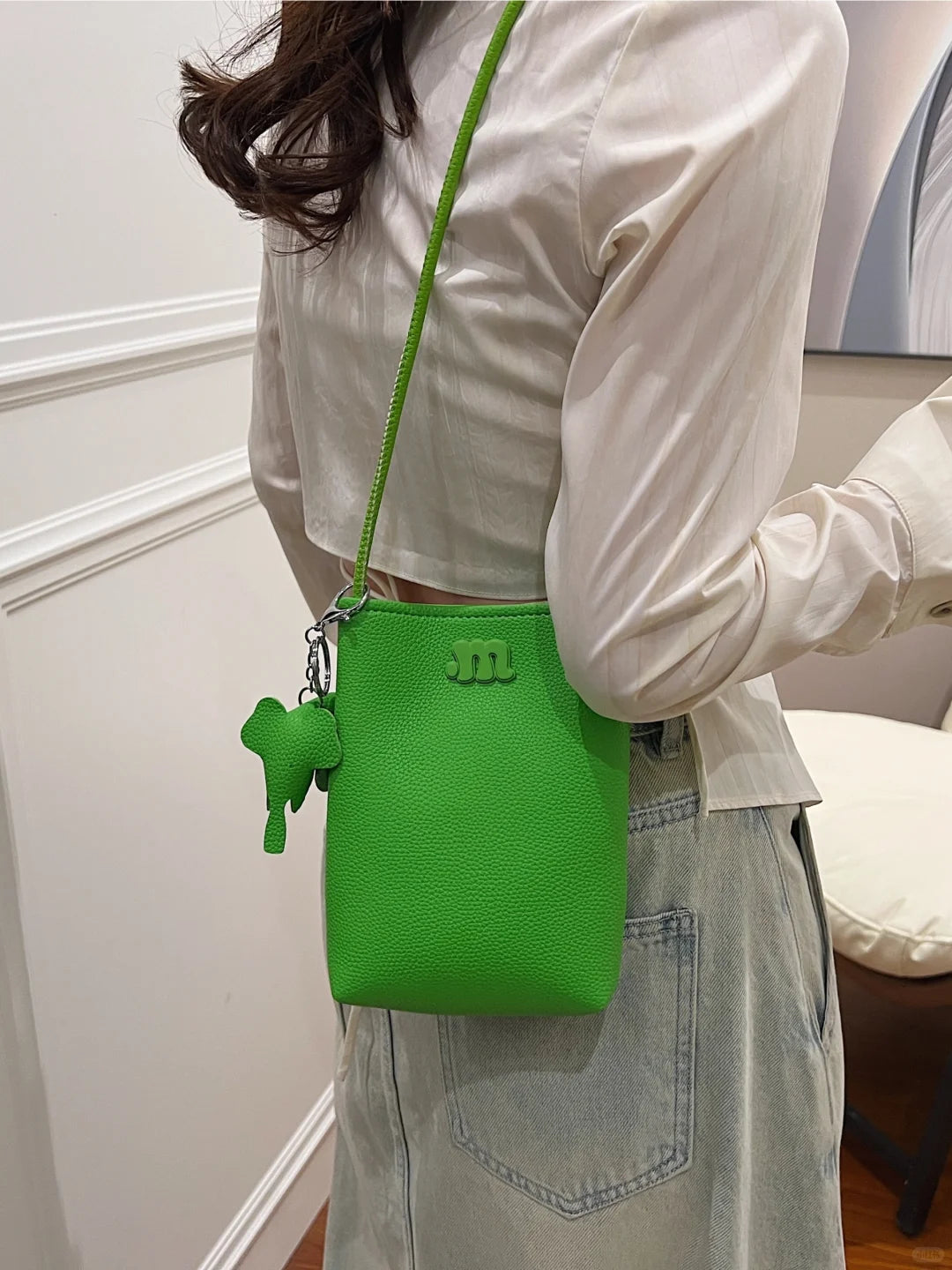 Mugrs™ Vegan Leather Crossbody Cell Phone Bag, 6 Colors